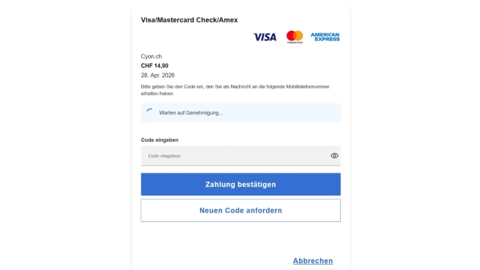 Umgehung der Zwei-Faktor-Authentifizierung mittels Code.