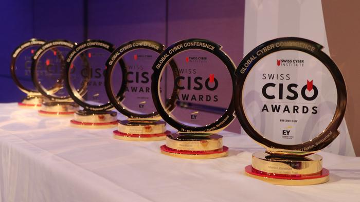 Darum geht es: die physischen Swiss CISO Awards - Bild von der Erstverleihung in 2023. (Source: Netzmedien)